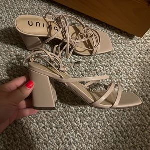 Brand new low block heel